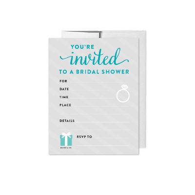20 Bride &amp; Co.Bridal  Blank Invitations Image 1