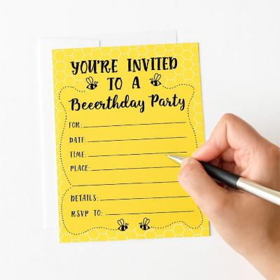 20 Busy Little Bee Birthday Invitations Image 2