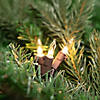20-Count Clear Mini Christmas Light Set  4ft Brown Wire Image 1