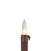 20-Count Clear Mini Christmas Light Set  4ft Brown Wire Image 3