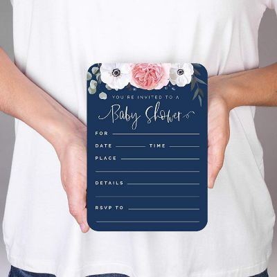 20 Eucalyptus Baby Shower Invitations Image 1