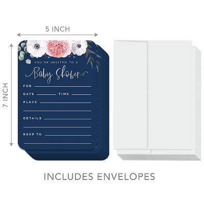 20 Eucalyptus Baby Shower Invitations Image 3