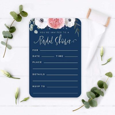 20 Eucalyptus Bridal Shower Invitations Image 2