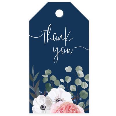 20 Eucalyptus Classic Gift Tag Thank You Image 1