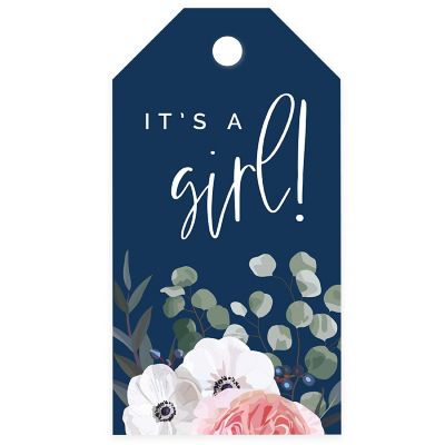 20 Eucalyptus Classic Tag It's a Girl! Image 1