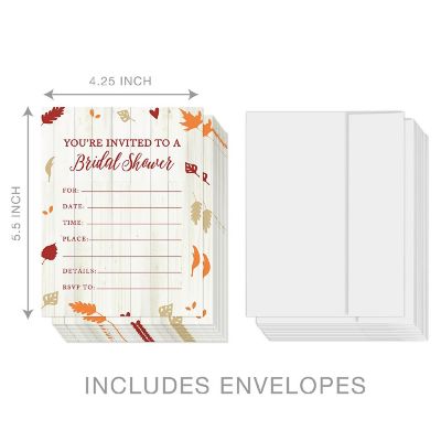 20 Fallin' in Love Bridal Invitations Image 1