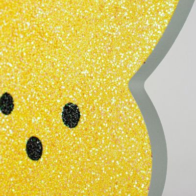20" Glittered Eva Sugar Bunny: Yellow Image 1