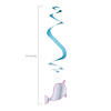 20" Iridescent Narwhal Party Hanging Swirls - 12 Pc. Image 1