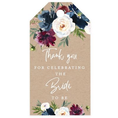 20 Kraft Midnight Gift Tag The Bride/Be Image 1