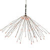 20" LED Lighted Firework Silver Branch Christmas Decoration - Red Lights Image 1