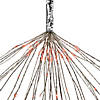20" LED Lighted Firework Silver Branch Christmas Decoration - Red Lights Image 3