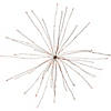 20" LED Lighted Firework Silver Branch Christmas Decoration - Red Lights Image 4