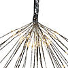 20" LED Lighted Firework Silver Branch Christmas Decoration - Warm White Lights Image 3