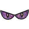 20" Lighted Purple Eyes Halloween Window Silhouette Decoration Image 1