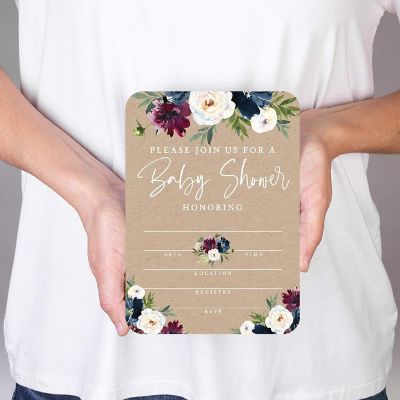 20 Midnight Fall Baby Shower Invitation Image 1