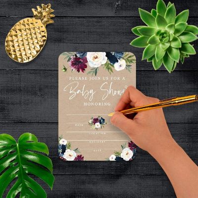 20 Midnight Fall Baby Shower Invitation Image 1