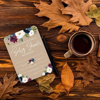 20 Midnight Fall Baby Shower Invitation Image 3