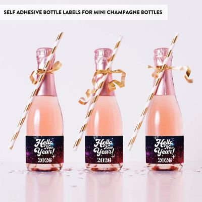 20 New Years Eve Label Disco Ball Hello Image 2