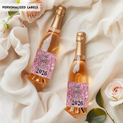 20 New Years Eve Label PinkGlitter Hello Image 1