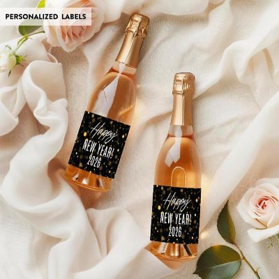 20 New Years Eve Labels Gold Confetti Image 1