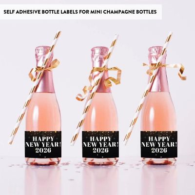 20 New Years Eve Mini Labels Disco Ball Image 2