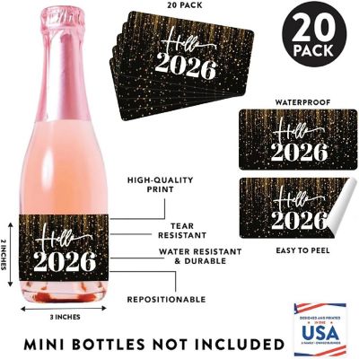 20 New Years Eve Mini Labels Hello 2026 Image 1