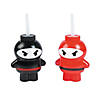 20 oz. Ninja Reusable BPA-Free Plastic Cups with Lids & Straws - 12 Ct. Image 1