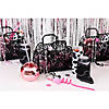 20 oz. Pink Disco Ball-Shaped Reusable BPA-Free Plastic Cups with Lids &amp; Straws - 6 Ct. Image 3