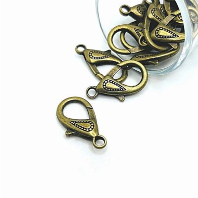 20 Pcs 16x31mm Bronze Lobster Clasps Image 1
