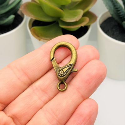 20 Pcs 16x31mm Bronze Lobster Clasps Image 1