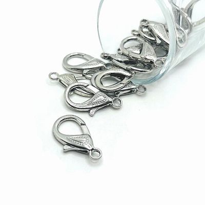 20 Pcs 16x31mm Silver Lobster Clasps Image 1
