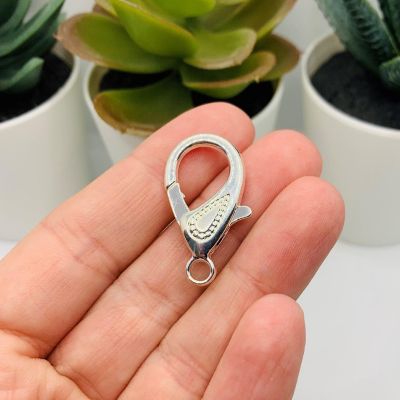 20 Pcs 16x31mm Silver Lobster Clasps Image 1