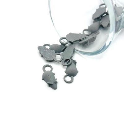 20 Pcs 3D Gray Mouse Rat Charms Image 1