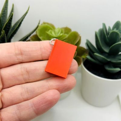 20 Pcs 3D Red Book Charms Image 1