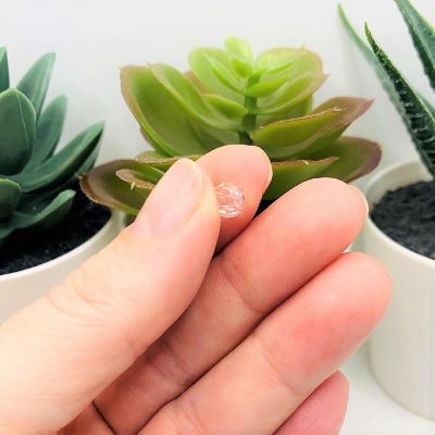 20 Pcs 6x8mm Clear Birthstone Beads Image 3