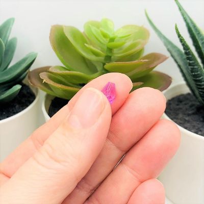 20 Pcs 6x8mm Purple Teardrop Beads Image 1