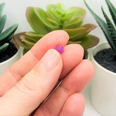 20 Pcs 6x8mm Purple Teardrop Beads Image 2