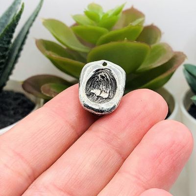 20 Pcs Antique Silver Fireman Helmet Image 2