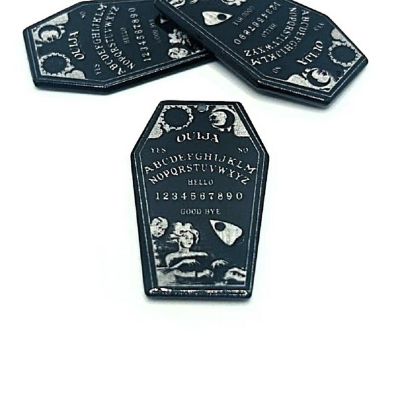 20 Pcs Black Ouija Charms Image 1