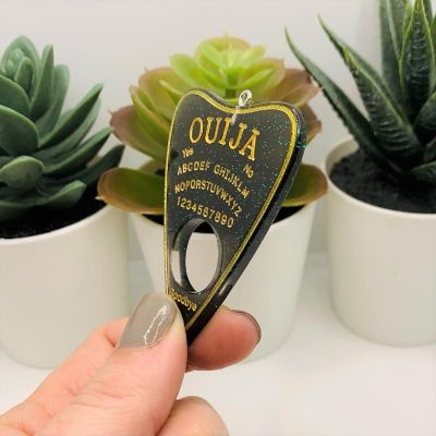 20 Pcs Black Ouija Planchette Charms Image 3