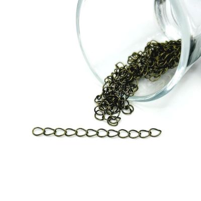 20 Pcs Bronze Necklace Extenders Image 1