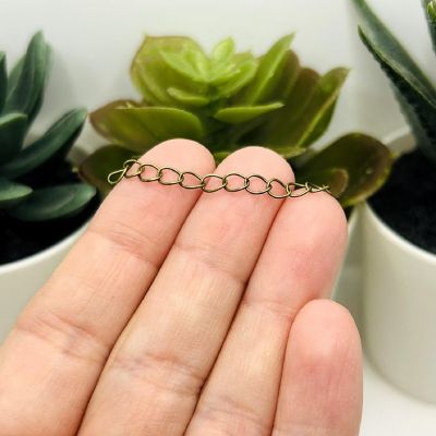 20 Pcs Bronze Necklace Extenders Image 1