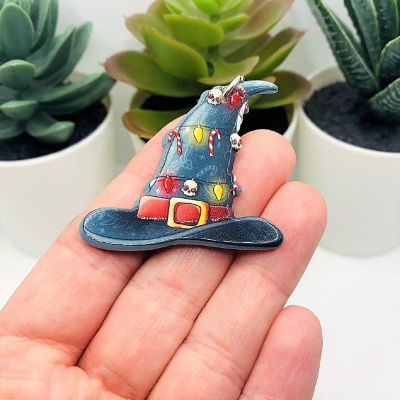 20 Pcs Christmas Witch Wizard Hat Charms Image 2
