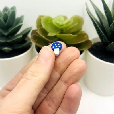 20 Pcs Clay Mushroom Beads Image 1