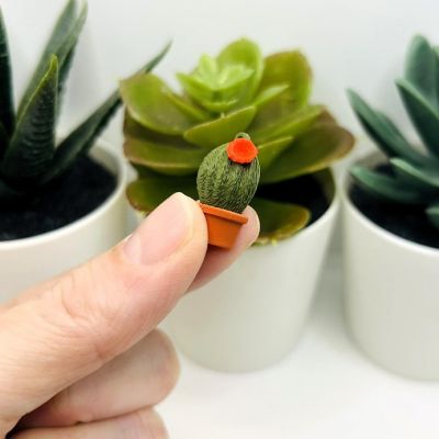20 Pcs Cute Barrel Cactus Charms Image 2