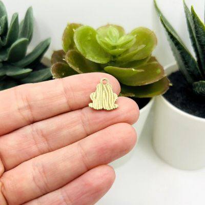 20 Pcs Cute Green Frog Charms Image 2