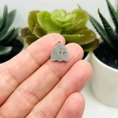 20 Pcs Cute Halloween Ghost Charms Image 2