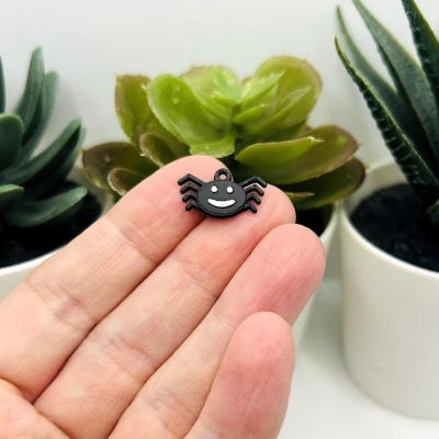 20 Pcs Cute Halloween Spider Charms Image 1