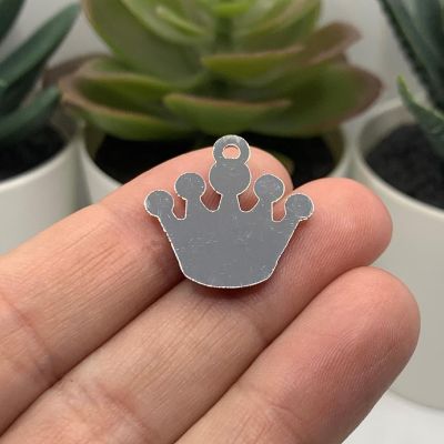 20 Pcs Diamond Rhinestone Crown Charms Image 3