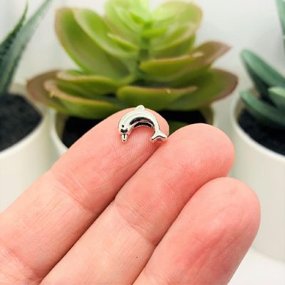 20 Pcs Dolphin Spacer Charm Beads Image 1